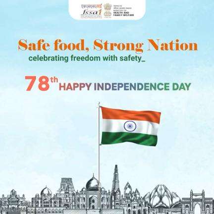 FSSAI wishes all a very HAPPY INDEPENDENCE DAY! #IndependenceDay #FoodSafety