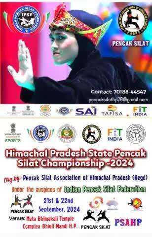 #5th_HP_State_Pencak_Silat_Championship2024
#Venue : #Mata_Bhimakali_Temple_Complex_Mandi_Distt. Mandi_HP 
#Date : 21st & 22nd, September 2024