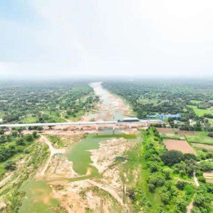 The Vatrak River Bridge in Gujarat, spanning 280 metres, for the Mumbai-Ahmedabad #BulletTrain Project, connecting Anand and Ahmedabad Bullet Train Stations, is now complete.