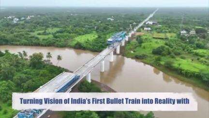 On track with the #BulletTrain Project, 11 bridges out of 20 are complete in Gujarat, featuring the newly finished 120-meter bridge over the Kaveri River.