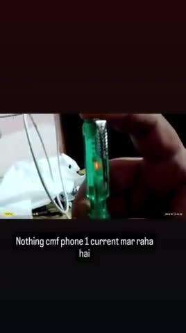 nothing CMf phone 1 ki body maar rahi hai charging ke time per current