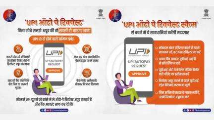 UPI ऑटो-पे रिक्वेस्ट अप्रूव करने में लापरवाही पड़ सकती है भारी।UPI Fraud तो इसकी जानकारी#Helpline1930 पर दें।