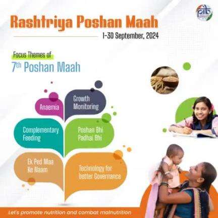 #RashtriyaPoshanMaah 🥗💪

Let's turn this month into a game-changer for our nutrition and well-being

Join the movement from September 1st to Sep