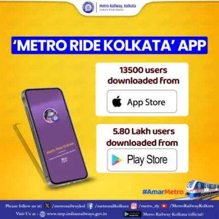 #More and more Metro commuters are downloading #MetroRideKolkata app

#Appstore
#playstore