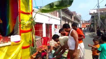 admapur naw Durga ka pujan