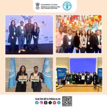 During the World Food Forum 2024 flagship event, held from October 14th to 18th in Rome, Italy, Indian youth delegates engaged in one-on-one interactions with delegates from other countries. #agrigoi #WorldFoodDay2024