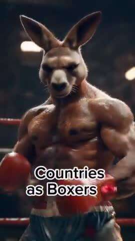 Countries as boxers🥊#ai #yapayzeka #mma #fighter #boxer #fight #punch #country #countries