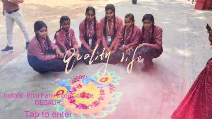 Ballabh Bhai Patel inter College DEDAUR Raebareli 
#Rangoli competition #