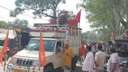 निरंतर 10 वर्षों 51 फीट विशाल चुनरी यात्रा सिद्ध पीठ हनुमान मंदिर उमरिया फदाली से मां हिंगलाज मंदिर अंबाडा तक