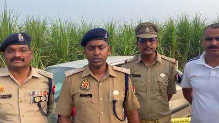 गौ तस्कर को पुलिस ने मुठभेड़ में किया गिरफतार