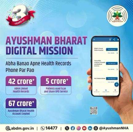 Your health is now in your hands with the Ayushman Bharat Health Account (ABHA).

#AyushmanBharat