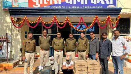 करैरा: करेरा थाने पुलिस ने अवैध शराब के साथ दो आरोपी को किया गिरफ्तार,एक आरोपी फरार