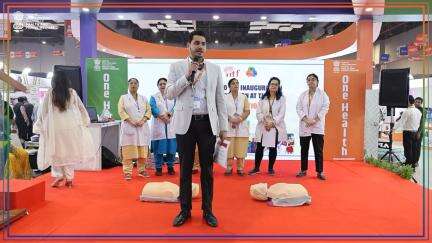 Learn the life-saving technique of CPR at the Health Pavilion of #IITF2024!