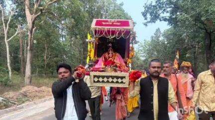 पुष्पराजगढ़: अमरकंटक में मैकल परिक्रमा पहुंची, लोगों ने की पूजा-अर्चना