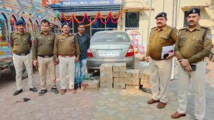 करैरा: पुलिस की बड़ी कार्रवाई 17 पेटी अवैध शराब और टाटा इंडीगो कार जप्त,आरोपी की तलाश जारी,,ll