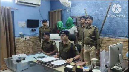 बक्सर: बक्सर SP की प्रेस कॉन्फ्रेंस के बाद, पुलिस हिरासत से फरार बाइक लुटेरा 12 घंटे में साहोपरा गांव से गिरफ्तार