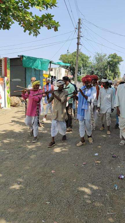 दीपावली पर्व के दौरान आदिवासी विकास खंड खालवा में ठाटिया महोत्सव मनाया जाता हैं