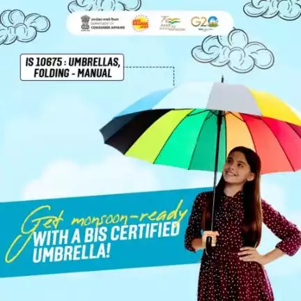 Prepare for the monsoon season by choosing umbrellas that are certified by BIS!
#consumersafety