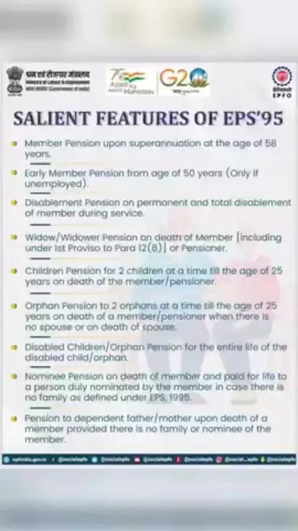 EPS’95 benefits are available to both existing and new #epf members… 

#AmritMahotsav #pension #EPS  #EPFOwithyou