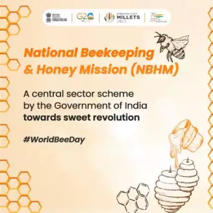 The Government of India has initiated the National Beekeeping & Honey Mission (#NBHM) as a central sector scheme, aimed at catalyzing a "sweet revolution" in the country.