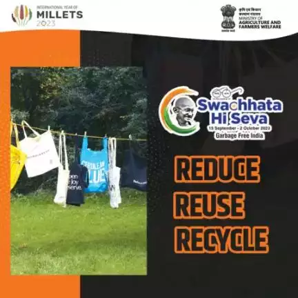 Small acts, big impact! 
Let's pledge to reduce, reuse, and recycle, ensuring a cleaner and greener future for all. Every effort counts! #SwachhataHiSeva #CleanIndia #Sustainability"