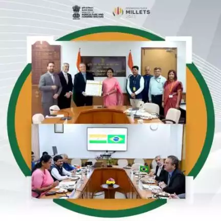 Hon’ble Minister of State for Agriculture and Farmers Welfare, Sushri Shobha Karandlaje interacted with the Brazilian delegation under the leadership of Ambassador of Brazil, H.E. Mr Kenneth H. Da Nobrega.
#agrigoi #India #Brazil #agri