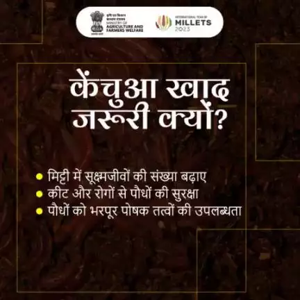 खेतों की मिट्टी के लिए वरदान "केंचुआ" 
. 
केंचुओं को किसानों के मित्र के रूप में जाना जाता है क्योंकि उनकी खाद मृदा को समृद्ध बनाने के साथ भरपूर उपज प्रदान करने में मदद करती है।
#agrigoi #earthworm #kisanmitra #organicfarmin