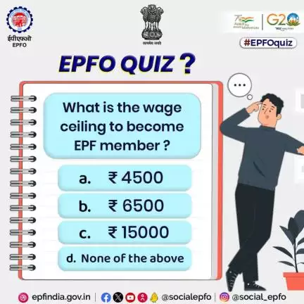 #epfoquiz 20/11/2023:-
What is the wage ceiling to become EPF member?